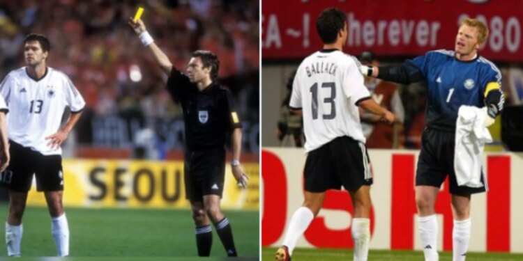Oliver Kahn ironizon për Balogun: Do të doja heqjen e kartonit të Ballackut në 2002