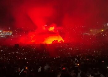 Shqipëri e bukur europiane Rama ndan pamjet nga koncerti Kanye West në Tiranë: 80 kombësi rreth asaj vatre