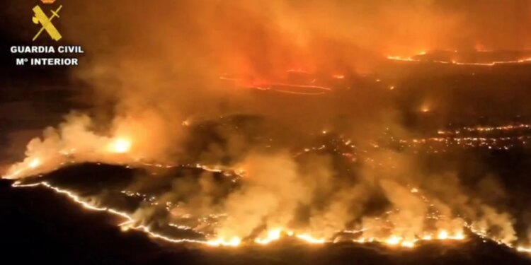 VIDEO/ Situatë apokaliptike në Spanjë: zjarret shkrumbojnë mbi 280 mijë hektarë, qindra evakuohen