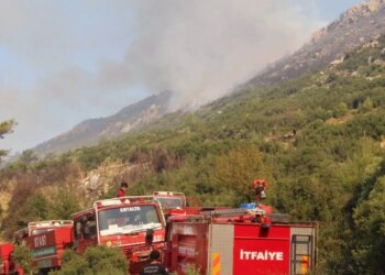 Video/ Zjarri masiv në Antalia të Turqisë, flakët përhapen shpejt nga era e fortë
