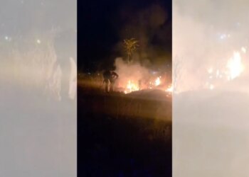 Zjarr në Gjirokastër: flakët përfshijnë barishte dhe mbetje të ndryshme, zjarrfikësit i neutralizojnë
