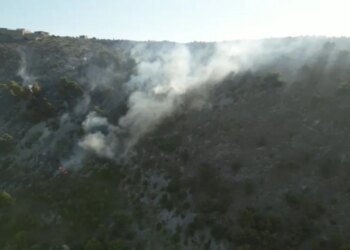 Zjarri në Shëngjin: Policia shoqëron një person, dyshohet se shkaktoi flakët ndërsa po digjte mbeturinat pranë malit