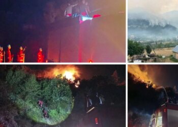 42 vatra zjarri në të gjithë vendin; rritet rreziku në Tiranë, Krujë, Dibër, Mallakastër; nis evakuimi, 839 forca.