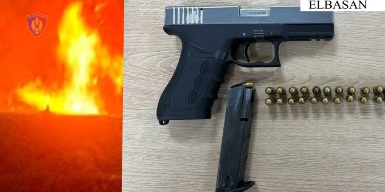 Arrestohet 43-vjeçari në Elbasan për djegjen e tre makinave; në pranga edhe 32-vjeçari me armë e kokainë