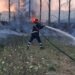 Dy vatra zjarri brenda një dite në Cërrik; flakët rrezikuan banesa dhe një pikë servisi në Shalës