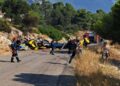 Foto/ Pamjet nga vendi ku u rrëzua dhe u shkatërrua plotësisht njëri prej helikopterëve zjarrfikës në Greqi