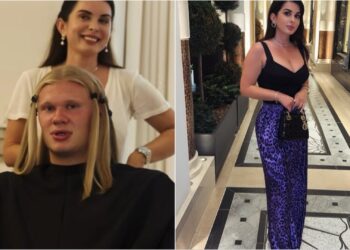 Foto+Video/ Momenti epik i Haaland: kush është parukierja shqiptare që i preu flokët yllit të Manchester City-t