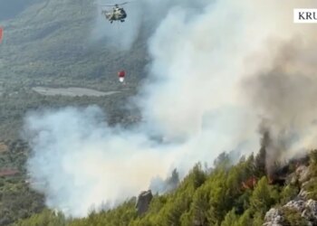 Ndezi zjarr për djegien e barit pranë banesës; flakët u përhapën në malin e Krujës, arrestohet autori