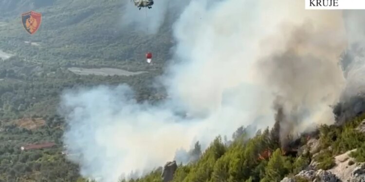 Ndezi zjarr për djegien e barit pranë banesës; flakët u përhapën në malin e Krujës, arrestohet autori
