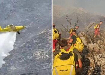 Në Dukat, zjarri po luftohet nga mbi 90 efektivë dhe 2 avionë
