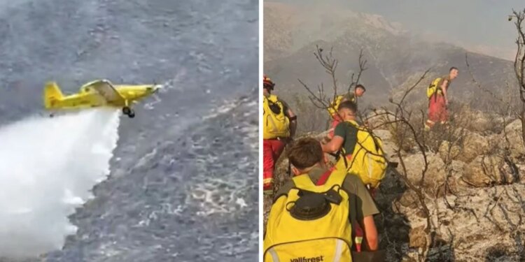 Në Dukat, zjarri po luftohet nga mbi 90 efektivë dhe 2 avionë