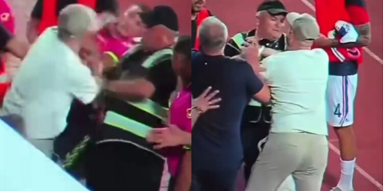 Presidenti i Vllaznisë, Alban Xhaferi afrohet dhe e godet me grusht gjyqtarin pas ndeshjes me Elbasanin (Video)