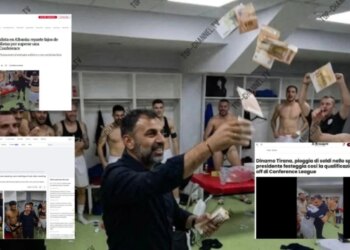Shi milionash, Presidenti i Dinamos hapi thesin në zhveshtore pas kualifikimit; pamjet e festës bëjnë jehonë botërore