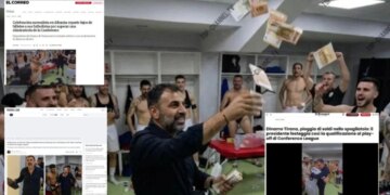 Shi milionash, Presidenti i Dinamos hapi thesin në zhveshtore pas kualifikimit; pamjet e festës bëjnë jehonë botërore