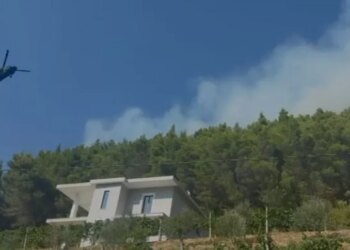 Situata me zjarrin në Milot përkeqësohet — flakët afrohen pranë banesave, ndërhyrje nga ajri me dy helikopterë