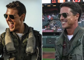 Sozia e Tom Cruise shfaqet në fushën e San Francisco Giants, fansat habiten: A është ai?