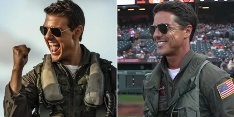 Sozia e Tom Cruise shfaqet në fushën e San Francisco Giants, fansat habiten: A është ai?