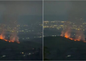 Vatër tjetër zjarri në Krujë: terreni vështirëson ndërhyrjen nga toka, banesat pa rrezik