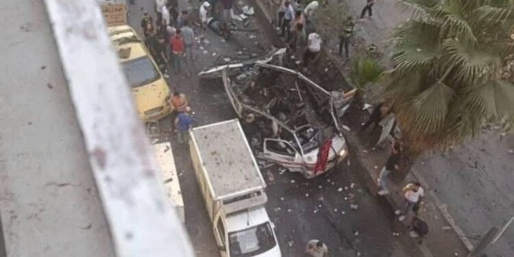 Video/ Shpërthim në minibus pranë Damaskut, dy të vdekur dhe 13 të plagosur