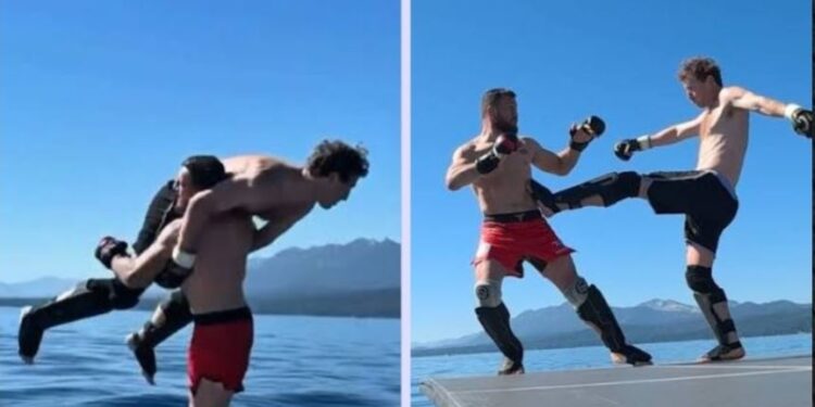 Video/ Zuckerberg përballet me yllin e UFC-së në Liqenin Tahoe, Dvalishvili e hedh në ujë