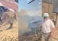 Zjarret e fuqishme në disa fshatra të Delvinës e Finiqit, ministri Lamallari: tre helikopterë dhe ndërhyrje toka-ajri