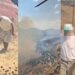 Zjarret e fuqishme në disa fshatra të Delvinës e Finiqit, ministri Lamallari: tre helikopterë dhe ndërhyrje toka-ajri