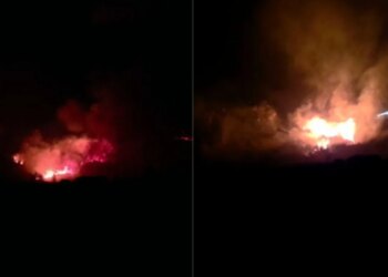 Zjarri në Malin e Krujës del jashtë kontrollit dhe flakët zbresin drejt zonave të banuara