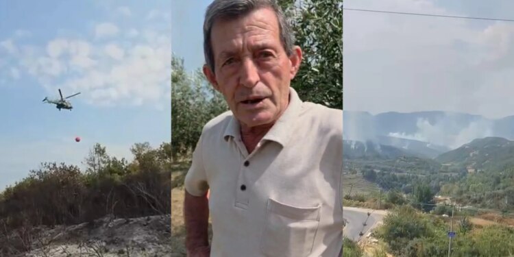 Zjarri në juglindje të Tiranës nisi në pyjet Priskës, era e favorizoi; u përhap orës 4, erdhëm menjëherë