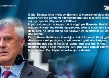 Hashim Thaçi: Zgjodhëm të keqen më të vogël për Kosovën, shmangëm Rusinë; sot paguaj çmimin në lëkurën time