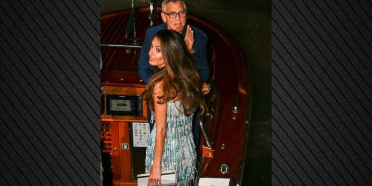 Me fustanin Prada në Venecia, Amal Clooney mahnit dhe George e komplimenton publikisht