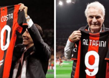 Në San Siro emocione: Rui Costa dhe Altafini nderohen para Milan–Benfica