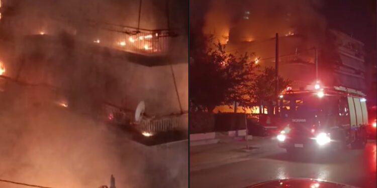 Pëllumb Islami u vra aty 3 vjet më parë; zjarri dogji pallatin, banorët u bllokuan në tarracë (Video)