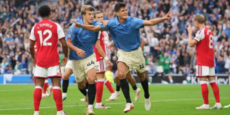 Premier League: Brighton ndëshkon Arsenalin, kampionët pësojnë humbjen e parë; ndalet edhe Hull City