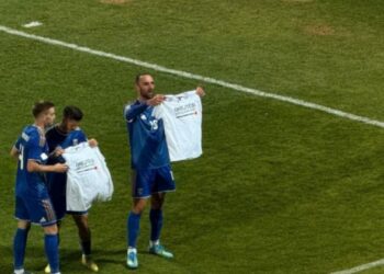 VIDEO/ Muriqi vendos për Dardanët në nisjen e Nations League, ia dedikon golin ish-krerëve të UÇK