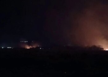 Zjarr në Gjirin e Lalzit, flakët të favorizuara nga era i afrohen me shpejtësi hoteleve në zonë