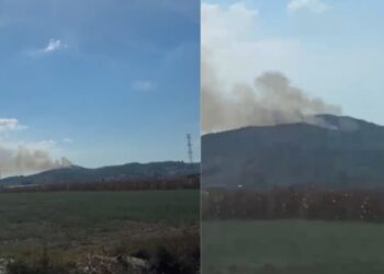 Zjarr në Shushicë, shërbimet zjarrfikëse drejt vendngjarjes për shuarjen e flakëve