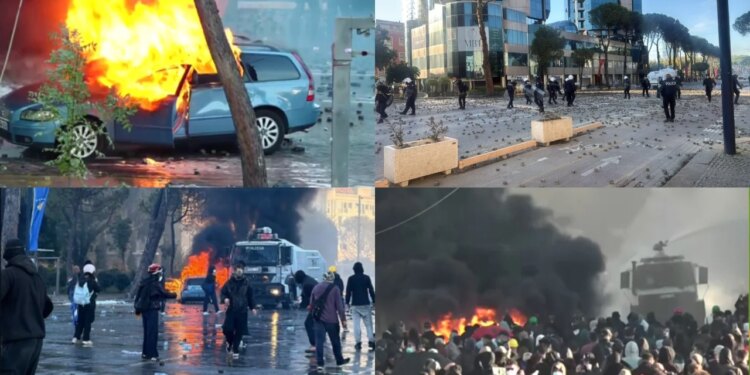 Bilanci i protestave të dhunshme në Tiranë: 320 lënduar në 8 ditë, 192 policë, 92 protestues, 36 kalimtarë