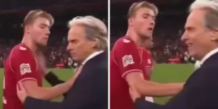 Hojlund i kushton Ronaldos golin dhe më pas përplaset me trajnerin e Portugalisë