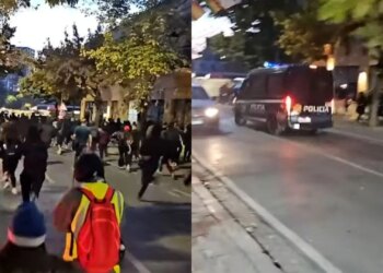 Kaos në Tiranë, policia ndjek protestuesit me makina në rrugë