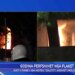 Kati i parë i ish-hotel Dajtit përfshihet nga flakët pas hedhjes së molotovëve nga protestuesit