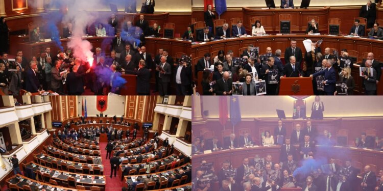 Kuvendi mbyllet në tym e kaos opozitar; 4 deputetë përjashtohen, Rama, Balluku në votim për Bankën e Shqipërisë