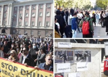 LIVE/ Pedagogë, studentë refuzojnë dialogun me Ramën; tubimi paqësisht te Kryeministria, acarim te Ministria e Arsimit, gurët sërish