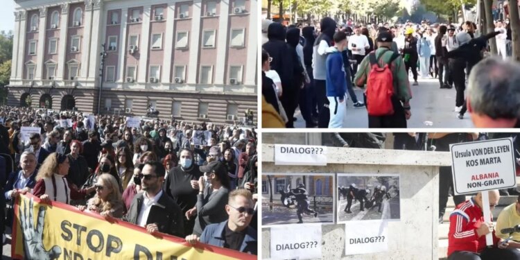 LIVE/ Pedagogë, studentë refuzojnë dialogun me Ramën; tubimi paqësisht te Kryeministria, acarim te Ministria e Arsimit, gurët sërish