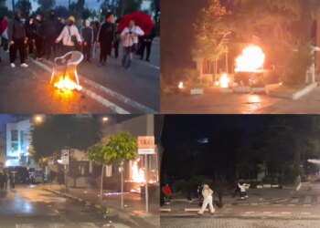 LIVE/ Rikthehen incidentet në bulevard: protestues hedhin molotovë dhe gurë, djegin karrigën para kryeministrisë; policia përgjigjet me ujë