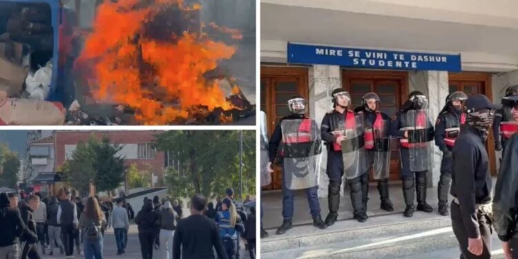 Lezha, Shkodra dhe Elbasani zgjohen me tensione, studentët dhe gjimnazistët protestojnë, Rama te bizneset e dëmtuara në Tiranë