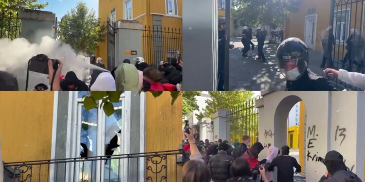 Live: Përplasje fizike mes policisë dhe të rinjve; protestuesit nuk tërhiqen, rikthehen në Ministrinë e Arsimit