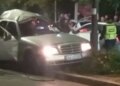 Makina shpërthen në ecje në Gjirokastër, policia dhe ambulanca në vendin e ngjarjes