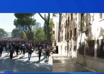 Ministritë vendosin mburoja metalike te dyer e dritare kundër gurëve e molotovëve; mbi 80 të shoqëruar, sekuestrohen telefonat