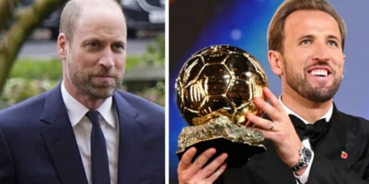 Një kapiten i shkëlqyer — Princi William bie në këmbët e Harry Kane