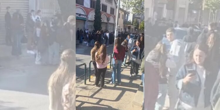 Nxënësit e gjimnazit Partizani bojkotojnë mësimin dhe i bashkohen revoltës studentore